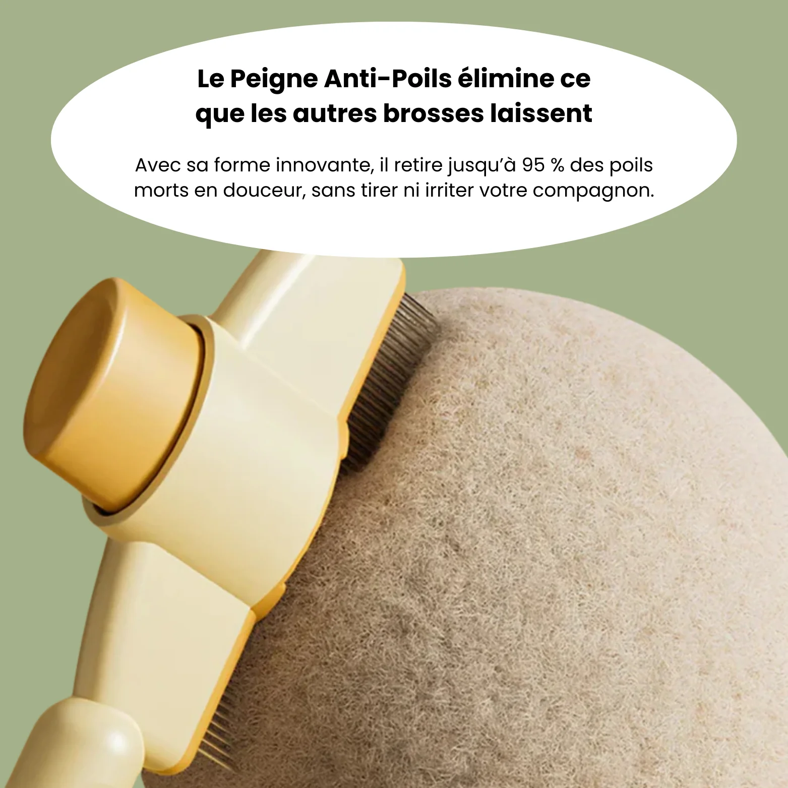 Brosse anti-poil pour chat - Image 4